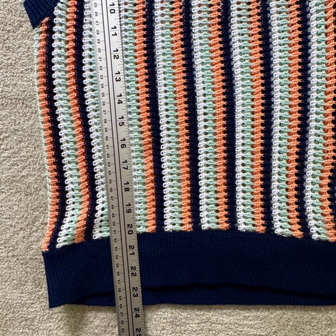 525 America Striped Tank Crochet Sweater