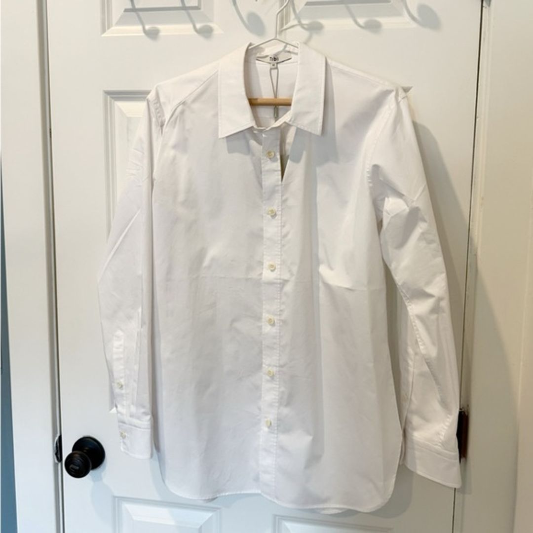NWT Tibi Eco Poplin Cut Out Charlie Shirt