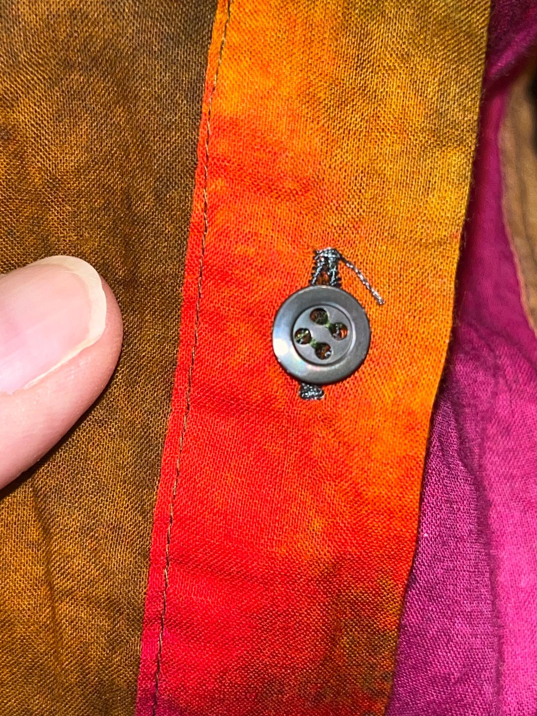 Dries Van Noten ''Clavelly'' Watercolor Shirt in Fuchsia