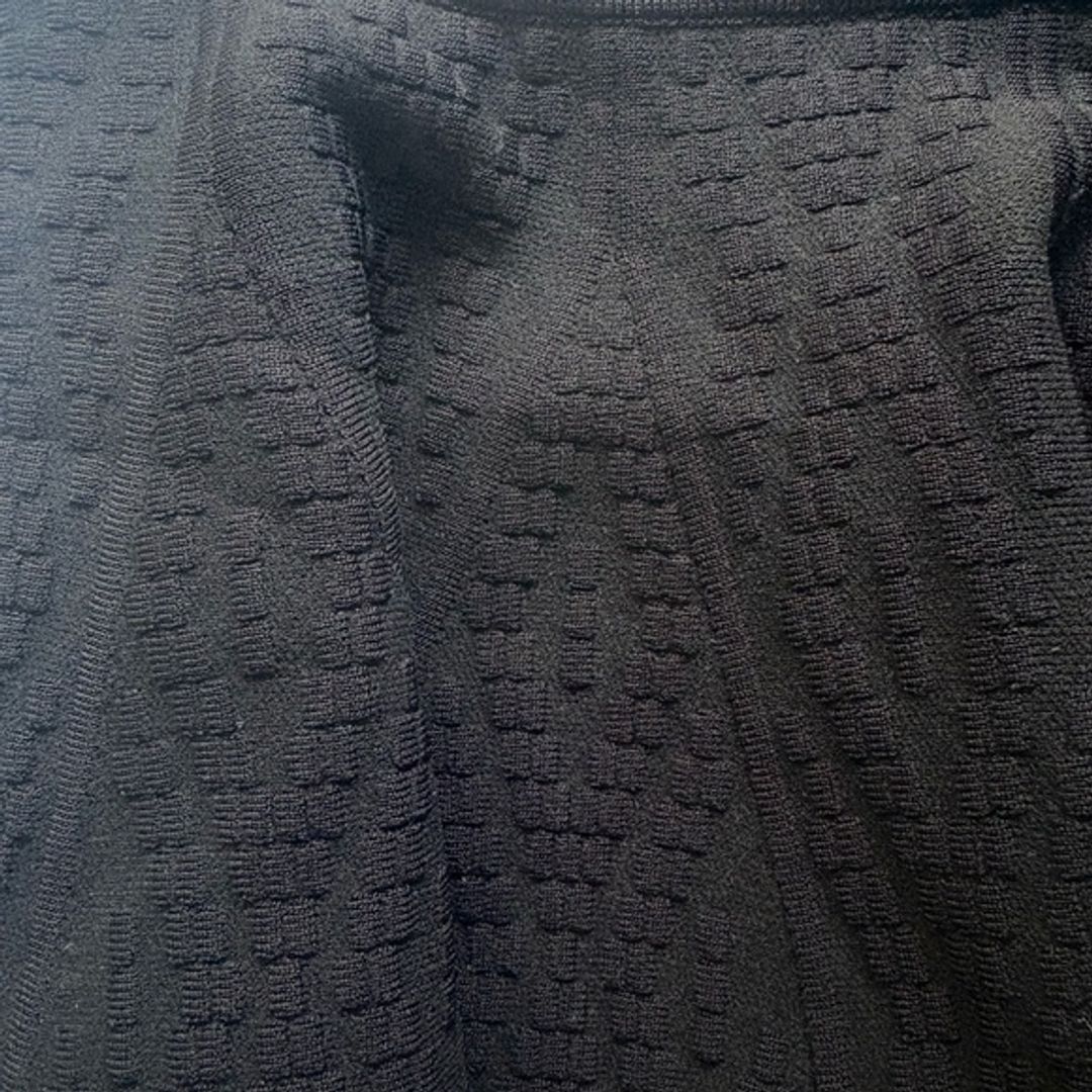 NWT Simkhai Jonathan Textured Black Flared Skirt