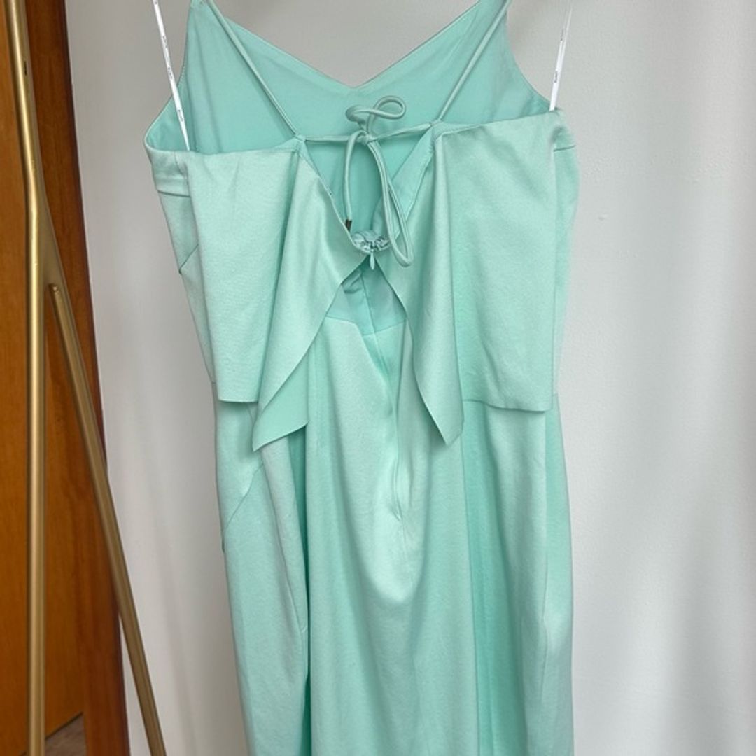 NWT Elliatt CORDELIA Mint Layered Spaghetti-Strap Mini Dress