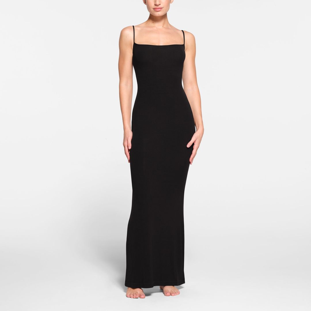 SOFT LOUNGE LONG SLIP DRESS