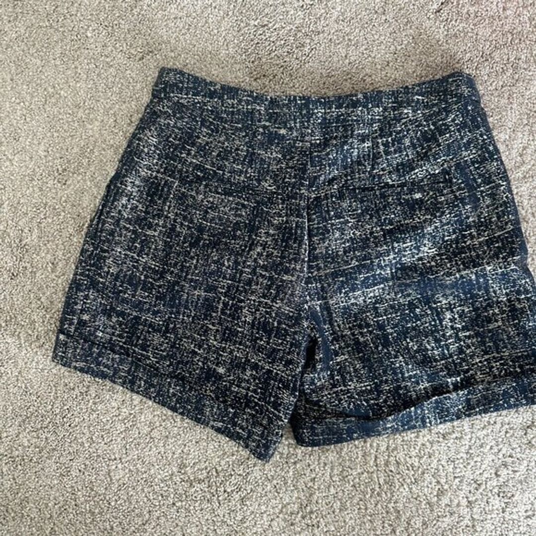 Anthropologie Coquille Shimmering Streets Metallic Shorts