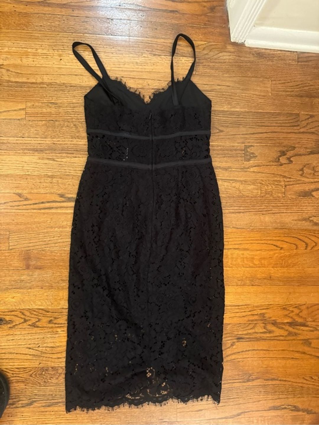 NWT Express Black Lace Bustier Corset Paneled Bodycon Pencil Dress 6
