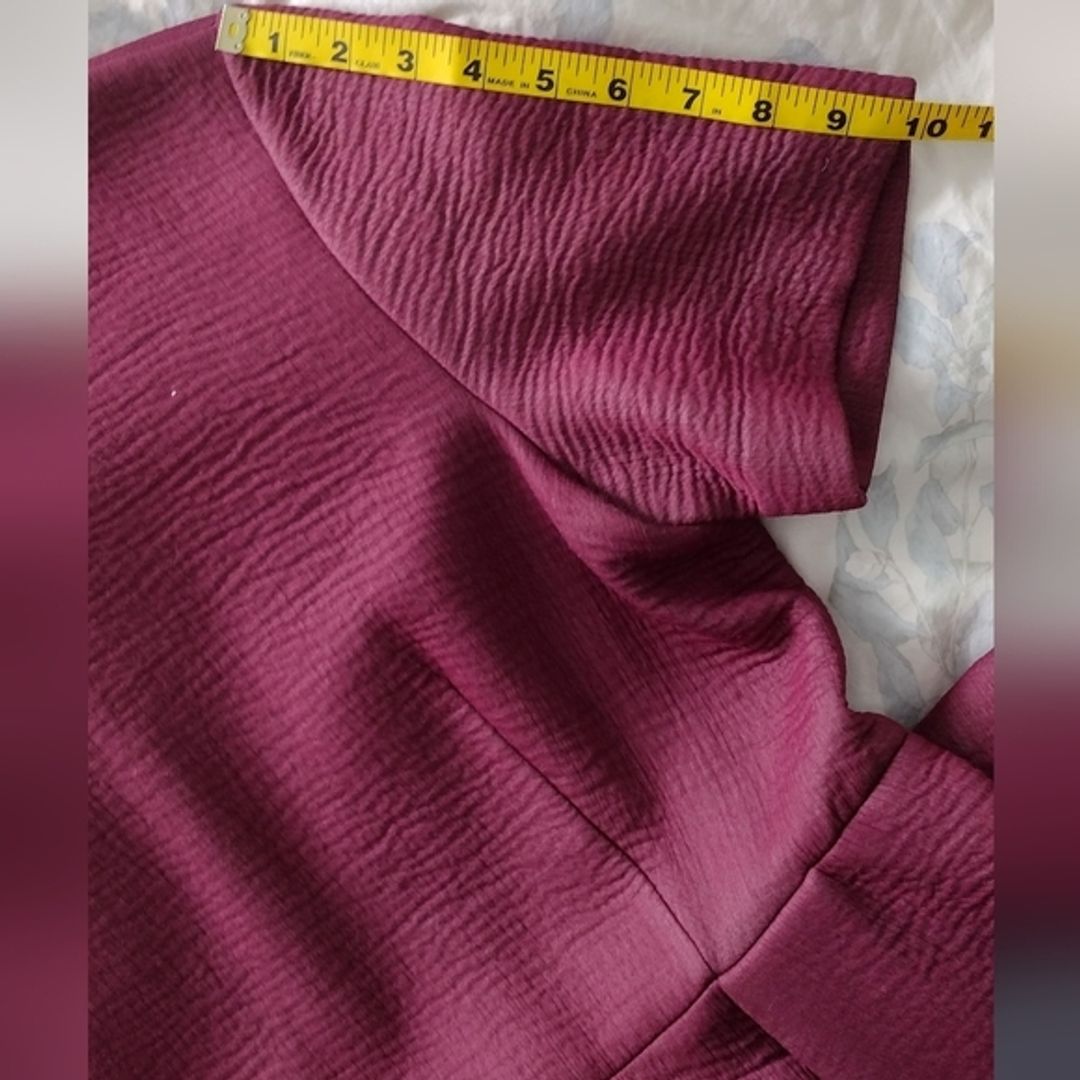 COS Plum Fit and Flare Dress