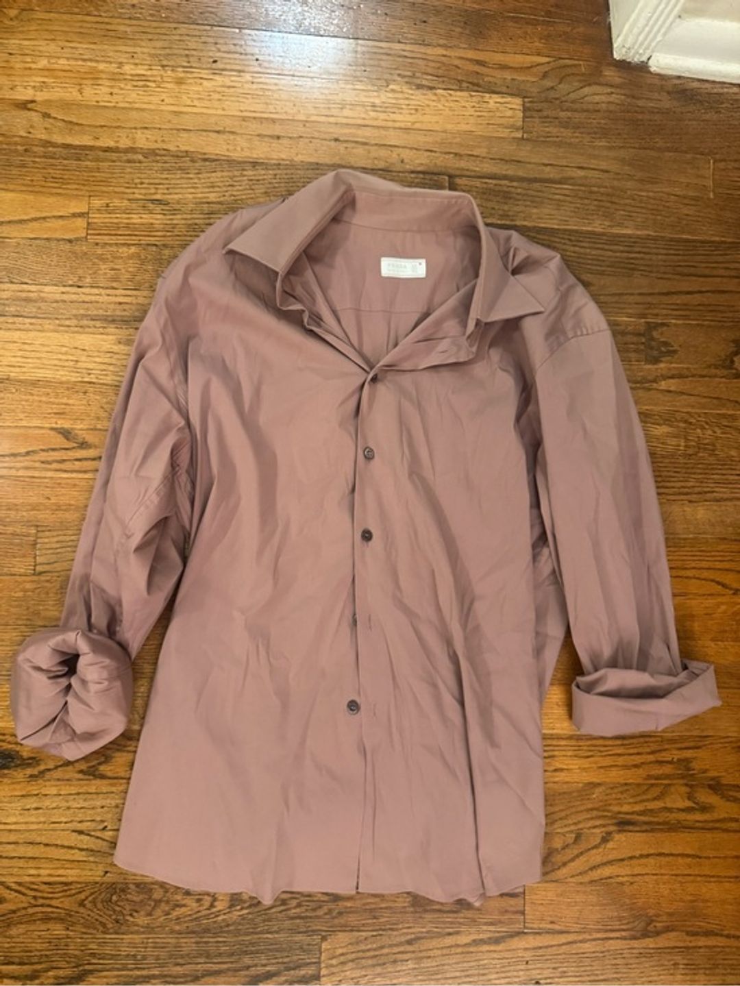 Prada Oversized Relaxed Button Down Shirt