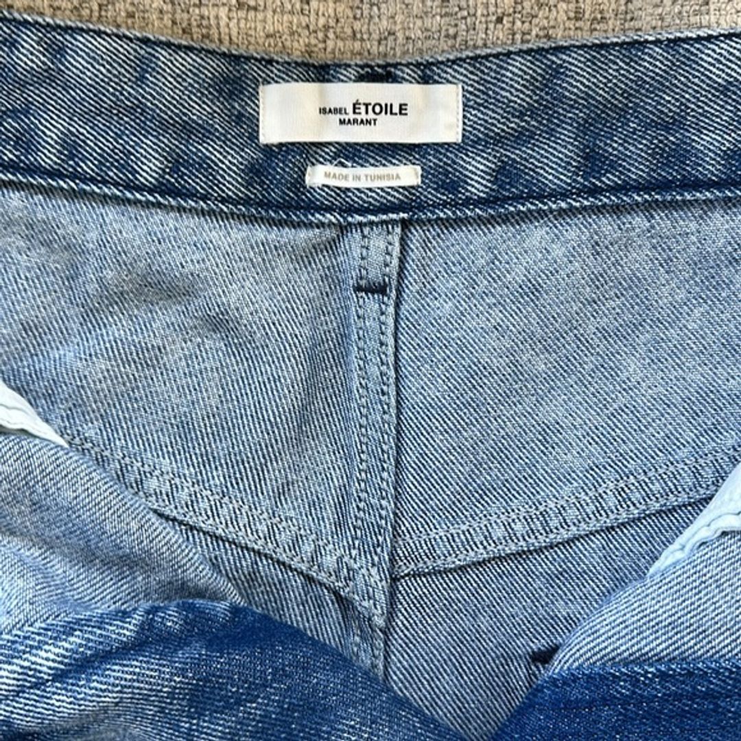 Isabel Marant Etoile Tilorsya High Rise Wide Leg Jeans