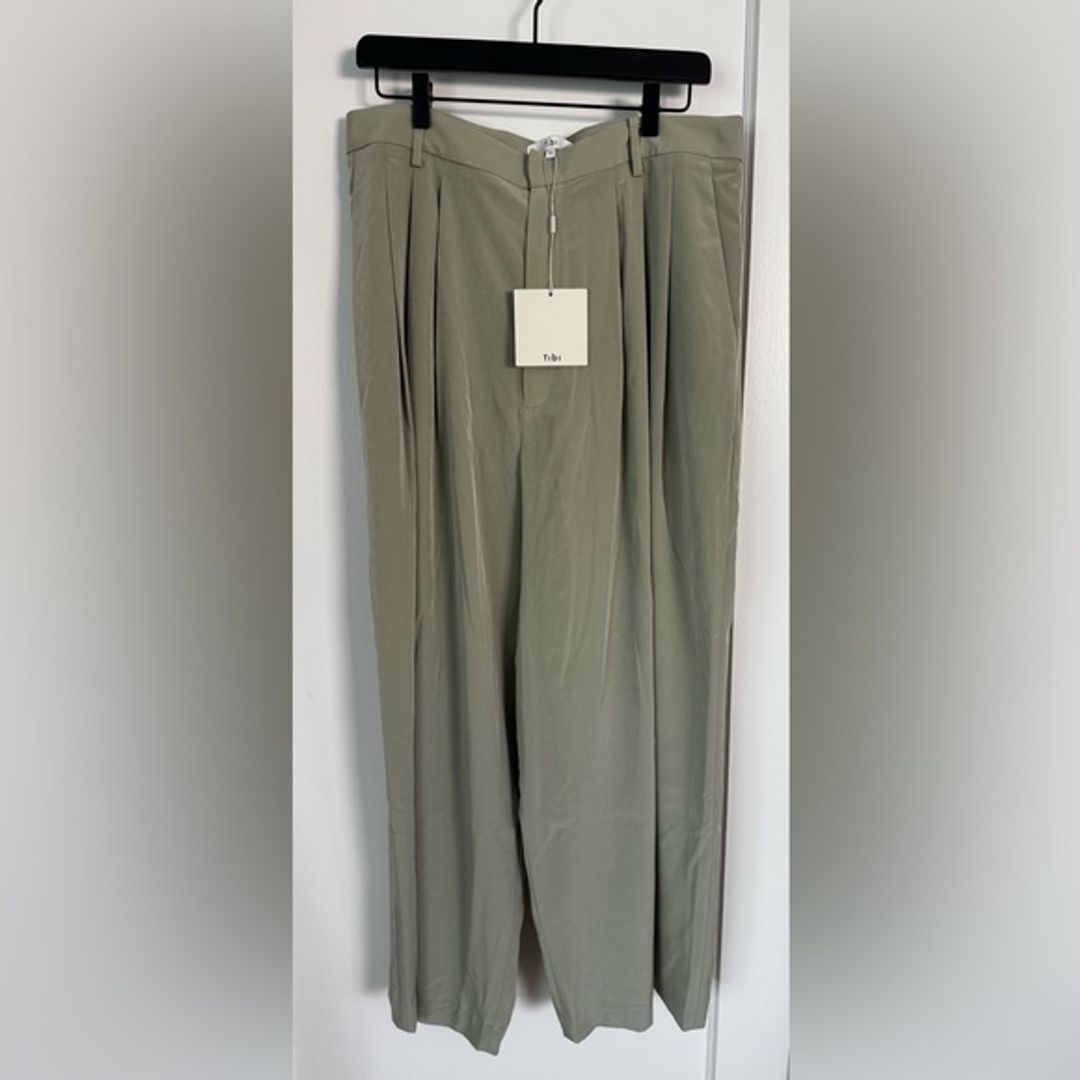 NWT Tibi Relaxed Suiting Triple Pleat Pant