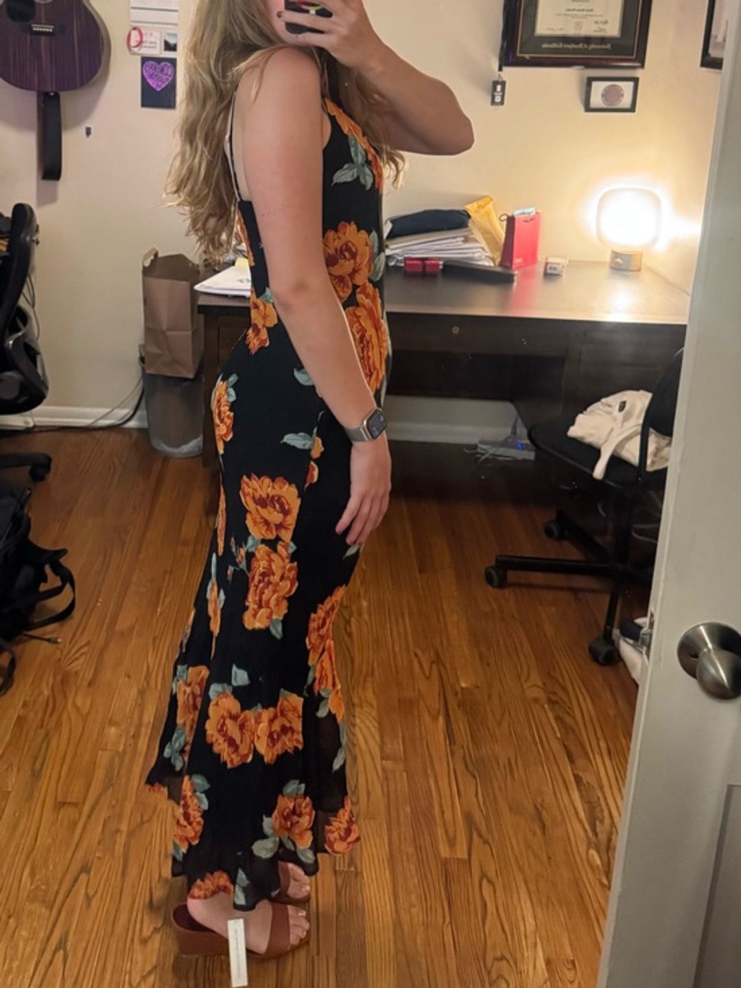 NWT Reformation Parma Dress Bias Floral Slip Maxi Dress