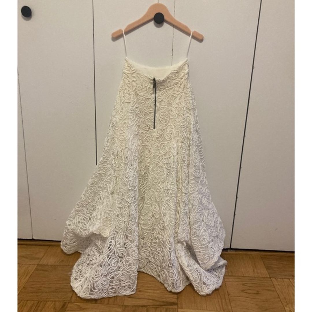 Maticevski Promising Embroidered Lace Midi Skirt Top Wedding Dress with Matching Top