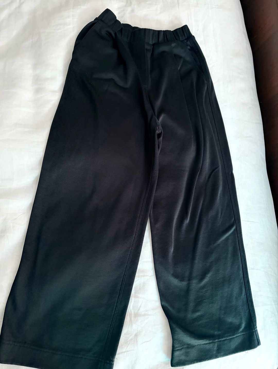 Silk Terry Pleated Pull On Pant