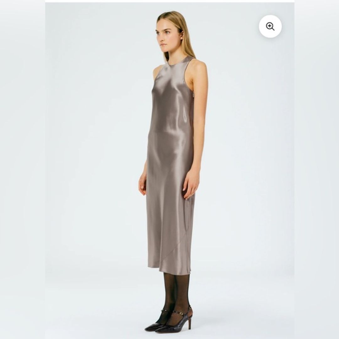 NWT Tibi Heavy Satin Bias Dress