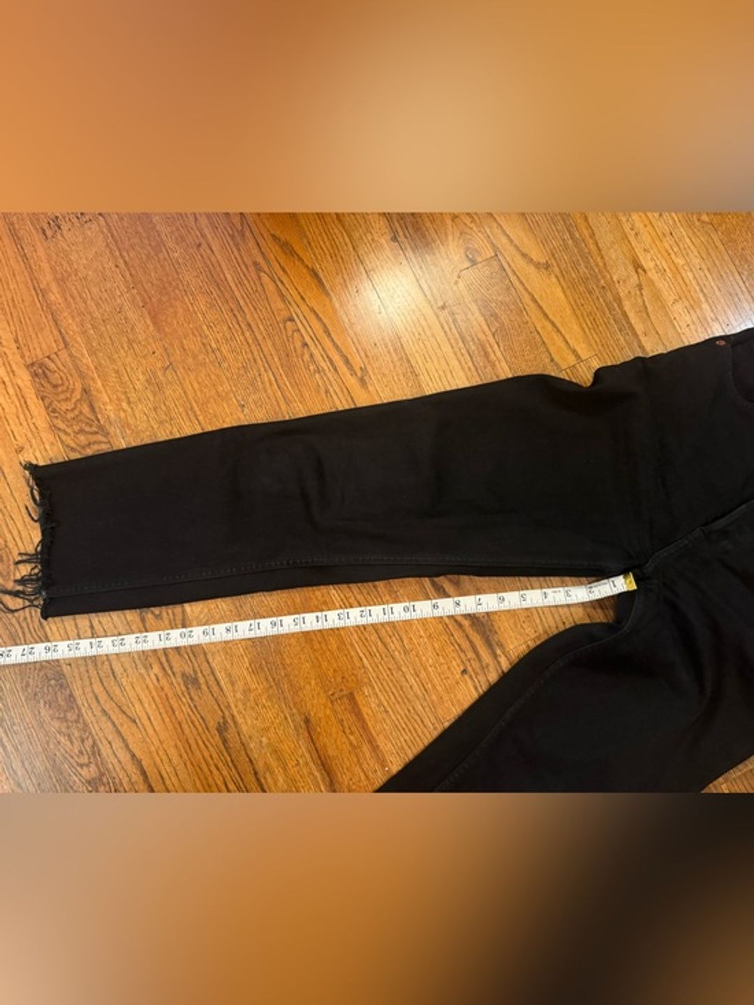 Re/Done Black High-Rise Stovepipe Jeans