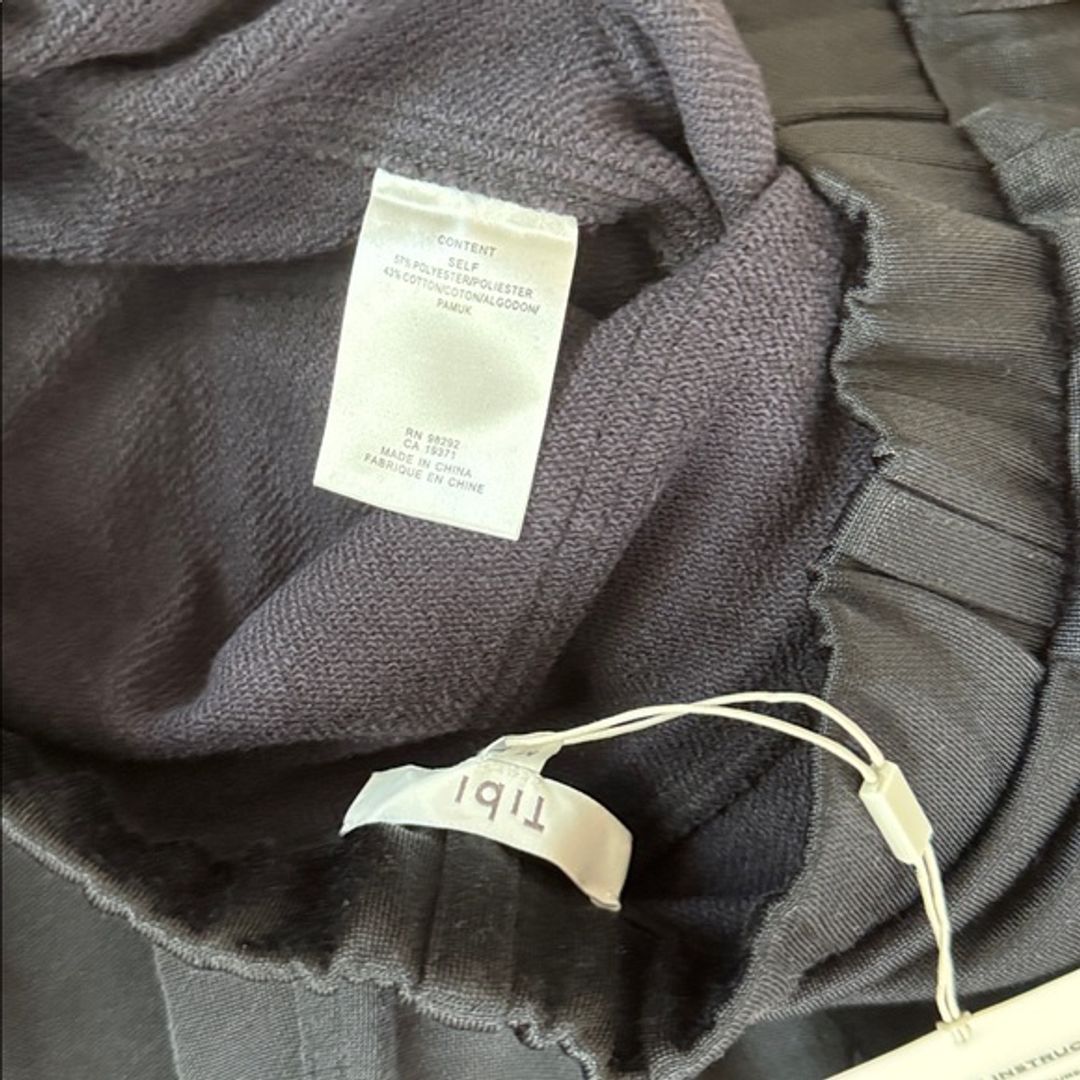 Silk Terry Pleated Pull On Pant