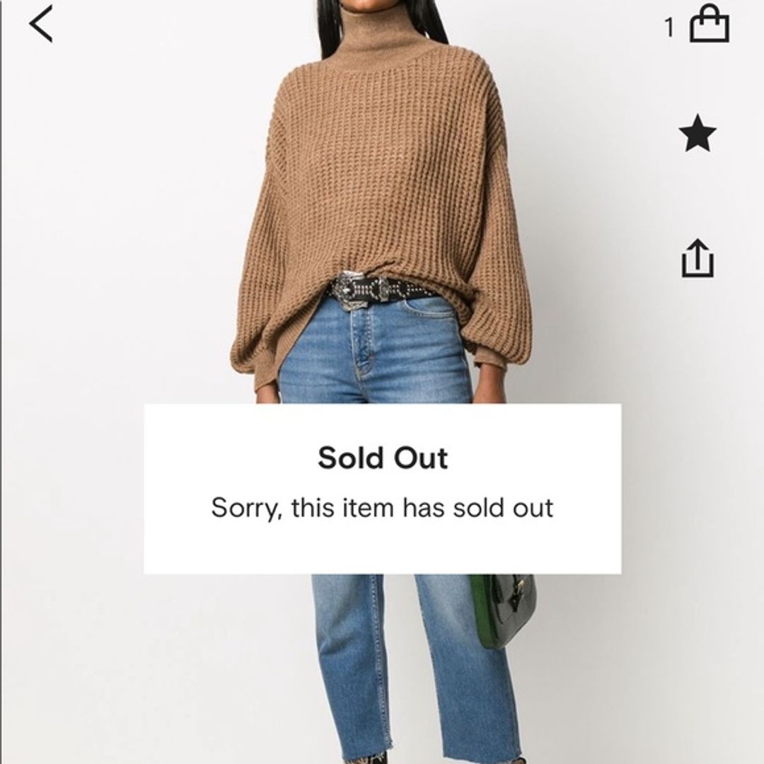 Iro Roll Neck Sweater - Brown