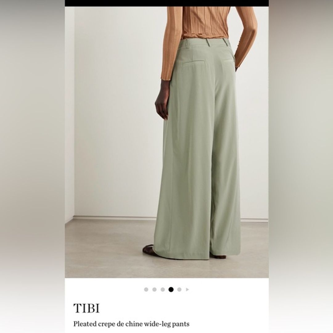 NWT Tibi Relaxed Suiting Triple Pleat Pant