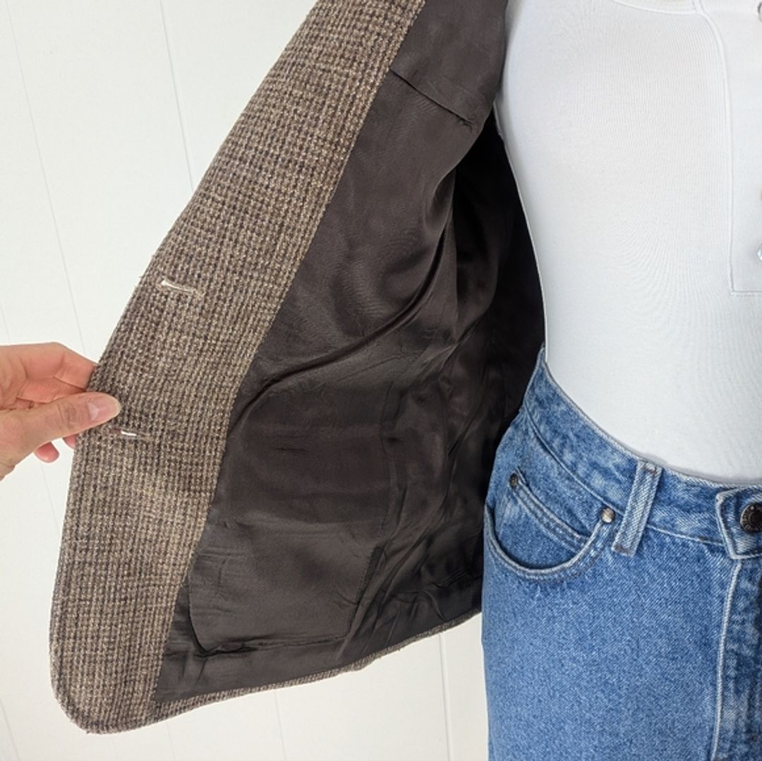 Vintage 70's Evan-Picone Structured Tweed Blazer