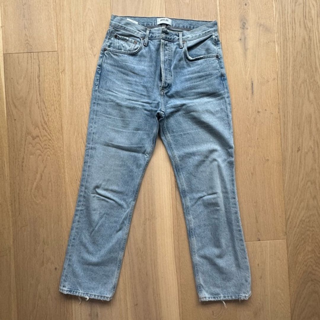 AGolde Ripley Mid-Rise Straight Jeans