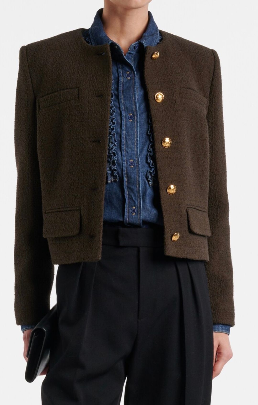 LEXA DENIM SHIRT IN CLASSIC WASH