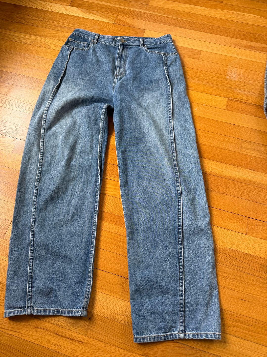 Spring Denim Tuck Jean
