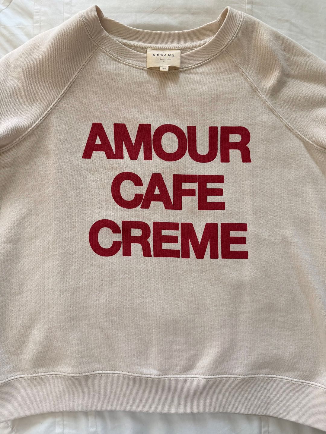 Amour Cafe Creme Sweatshirt XS