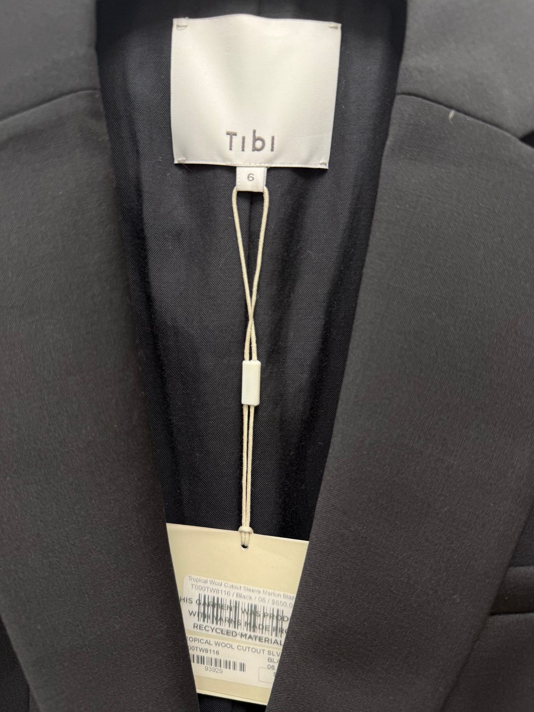 Tropical Wool Cutout Sleeve Marlon Blazer