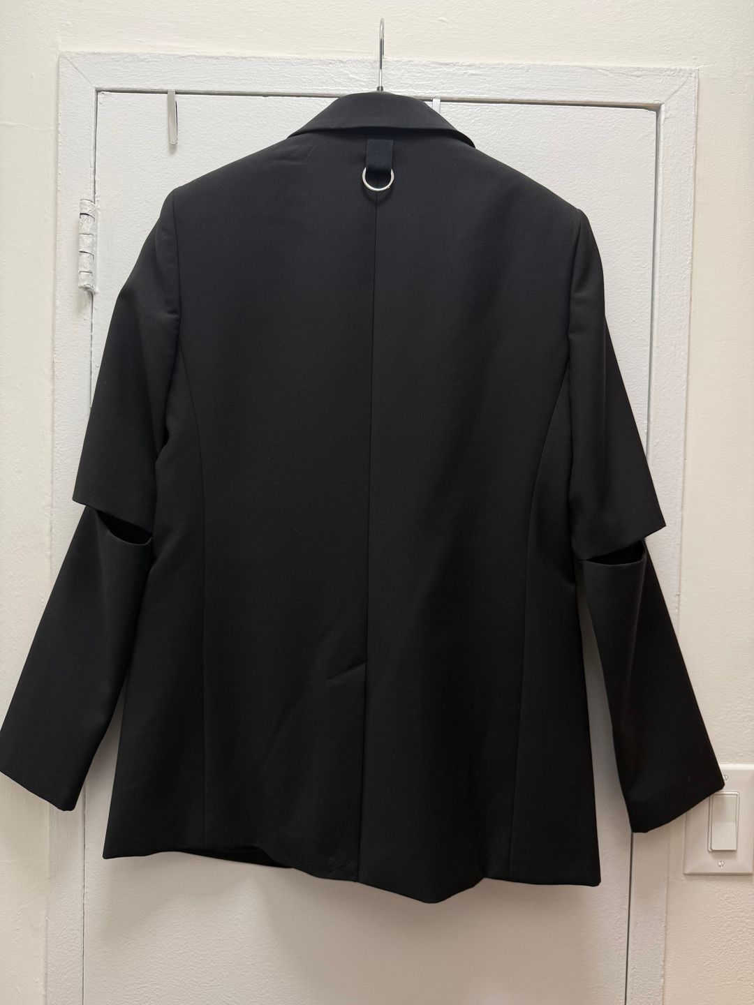 Tropical Wool Cutout Sleeve Marlon Blazer