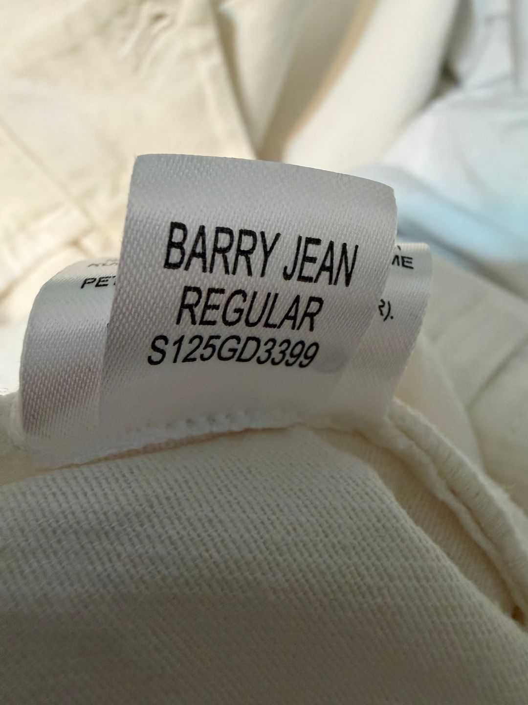 Distressed Garment Dyed Cotton Dobby Barry Jean