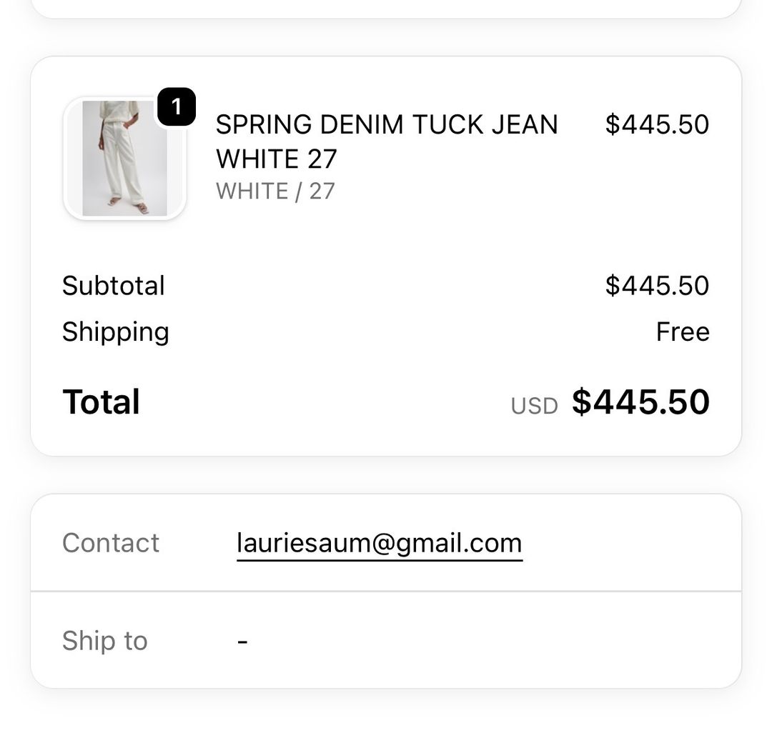 Spring Denim Tuck Jean