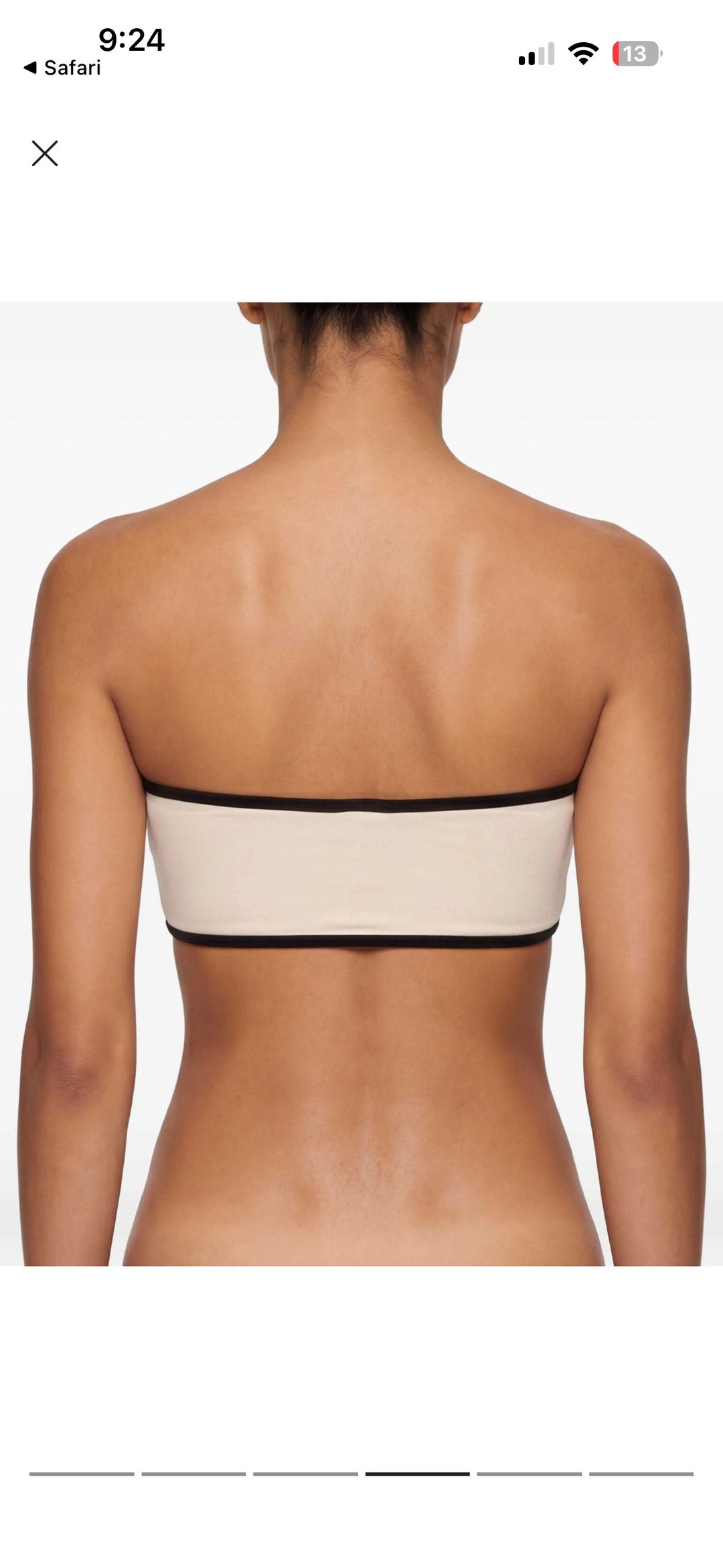 Bandeau Top Swim Bikini Size S Hay