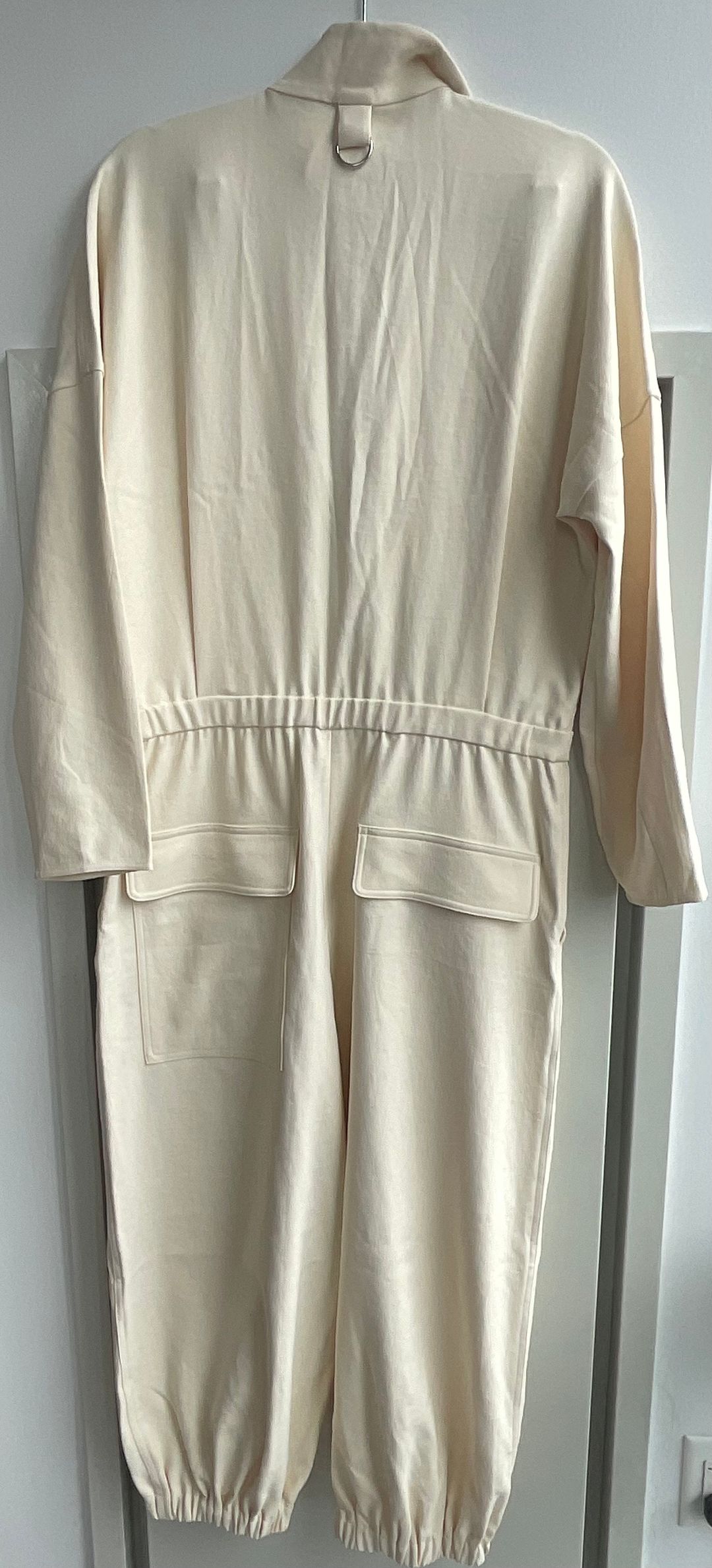 Chalky Drape Zip Up Jumpsuit