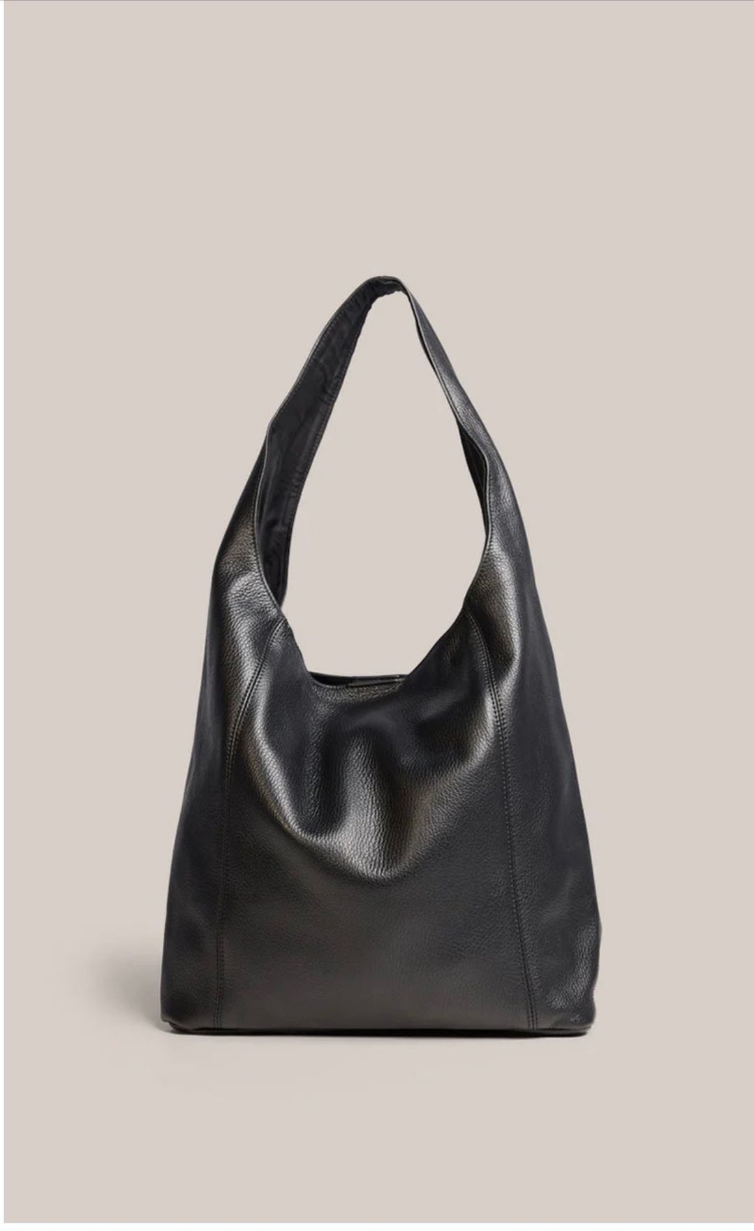 Scarlett Black Leather Shoulder Bag