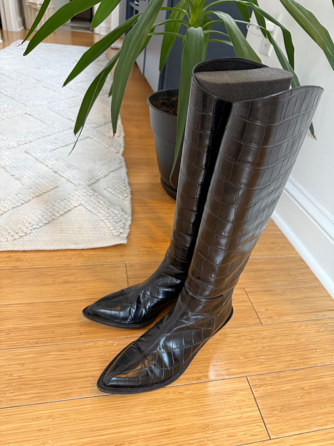 Black Knee-High Boots