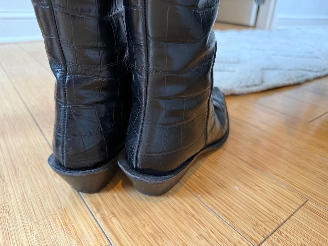 Black Knee-High Boots