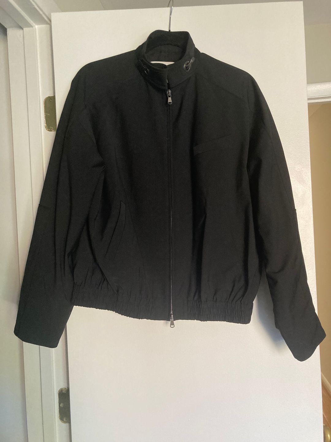 Recycled Tropical Wool Moto Bomber