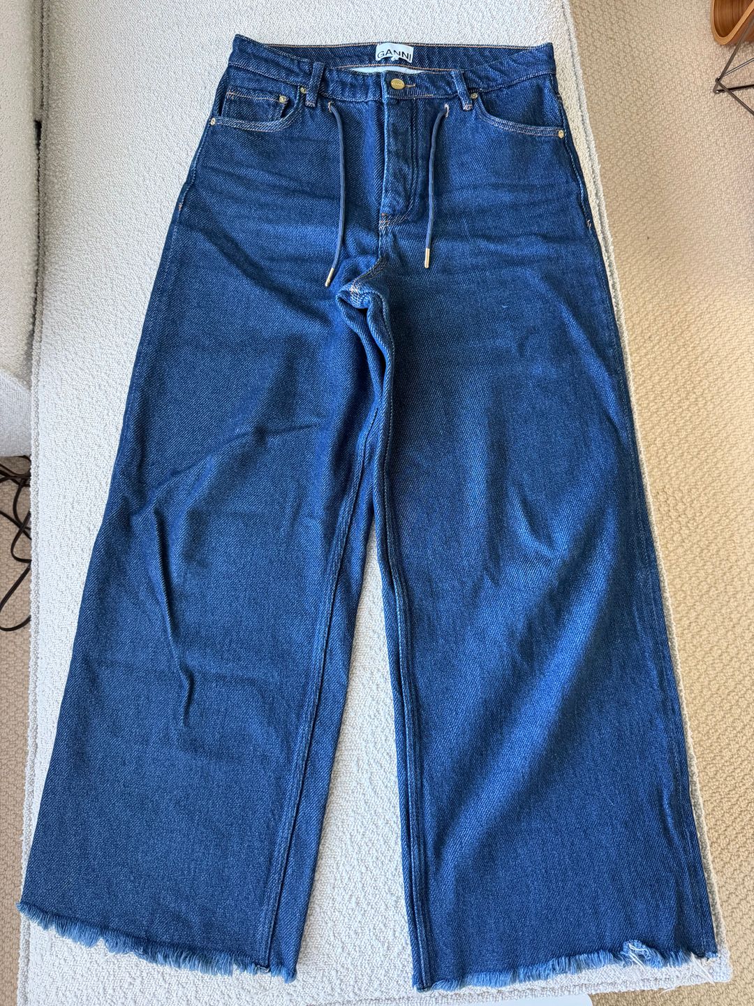 Ganni Heavy Denim Drawstring Jean