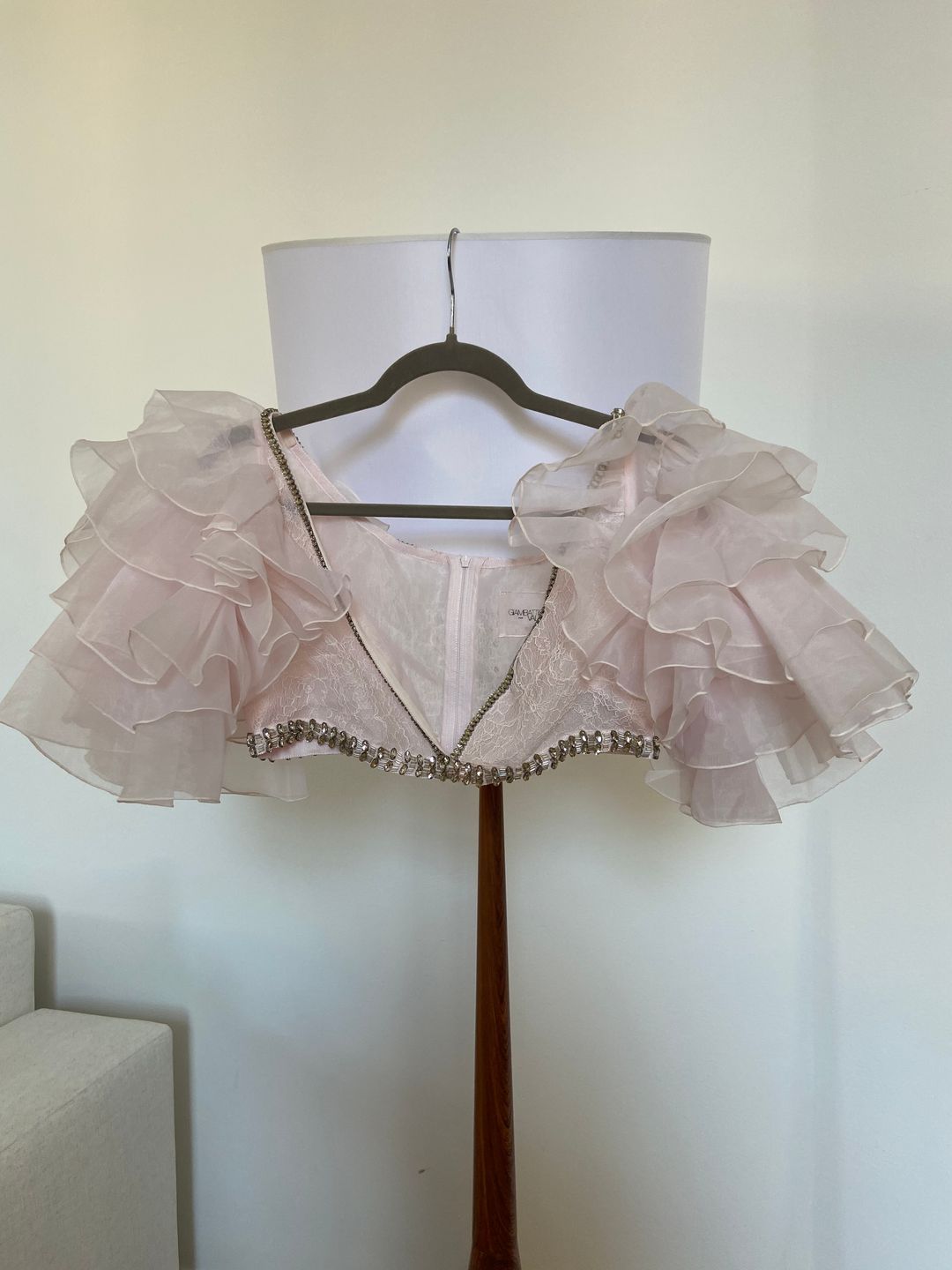 The top with accent sleeves