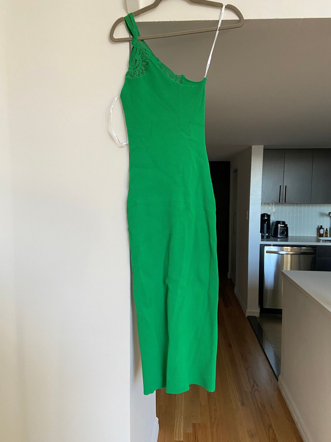 Long green dress