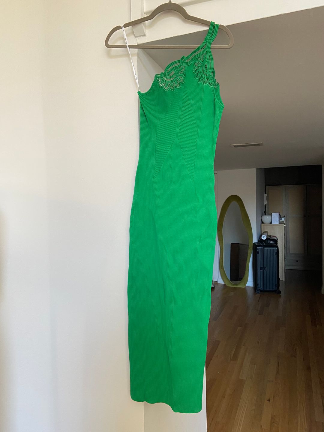 Long green dress