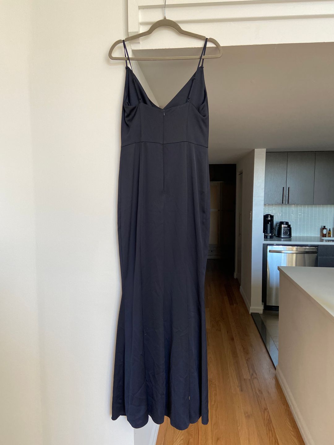 Silk blue dress