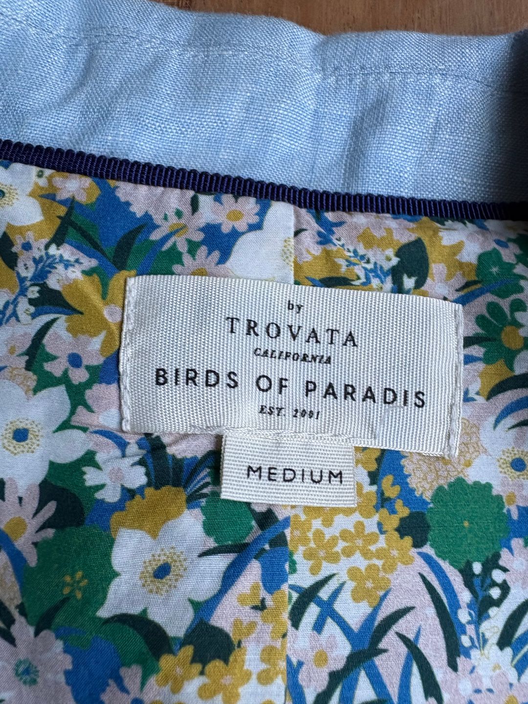 Theo Blazer Sky Linen