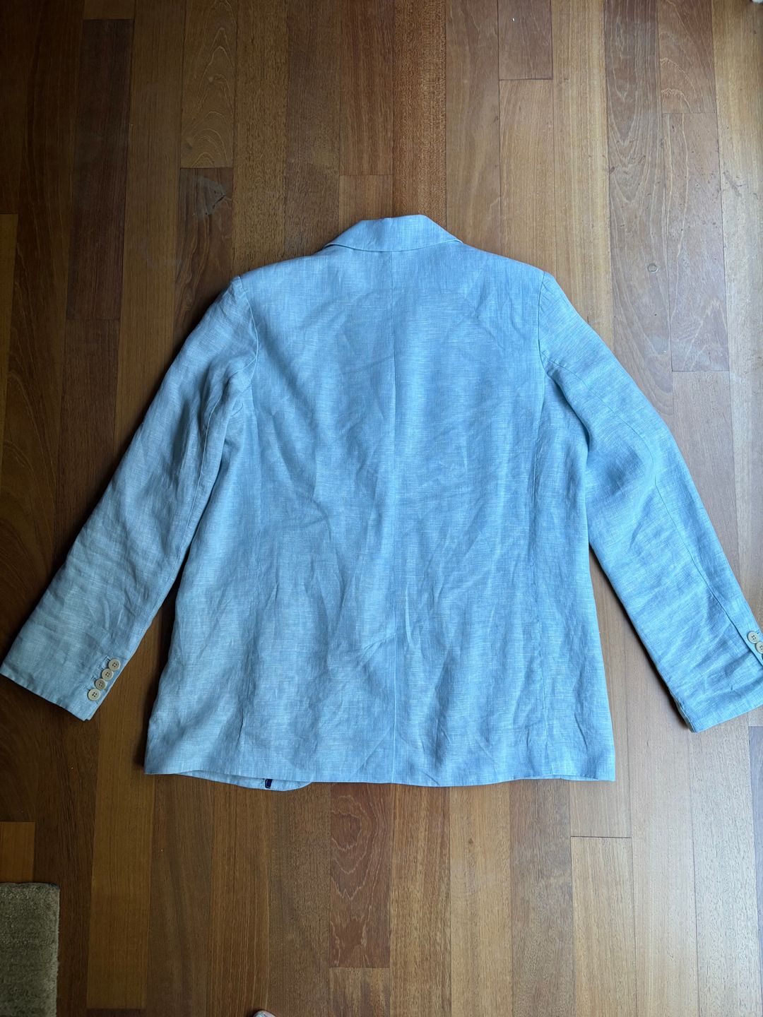 Theo Blazer Sky Linen