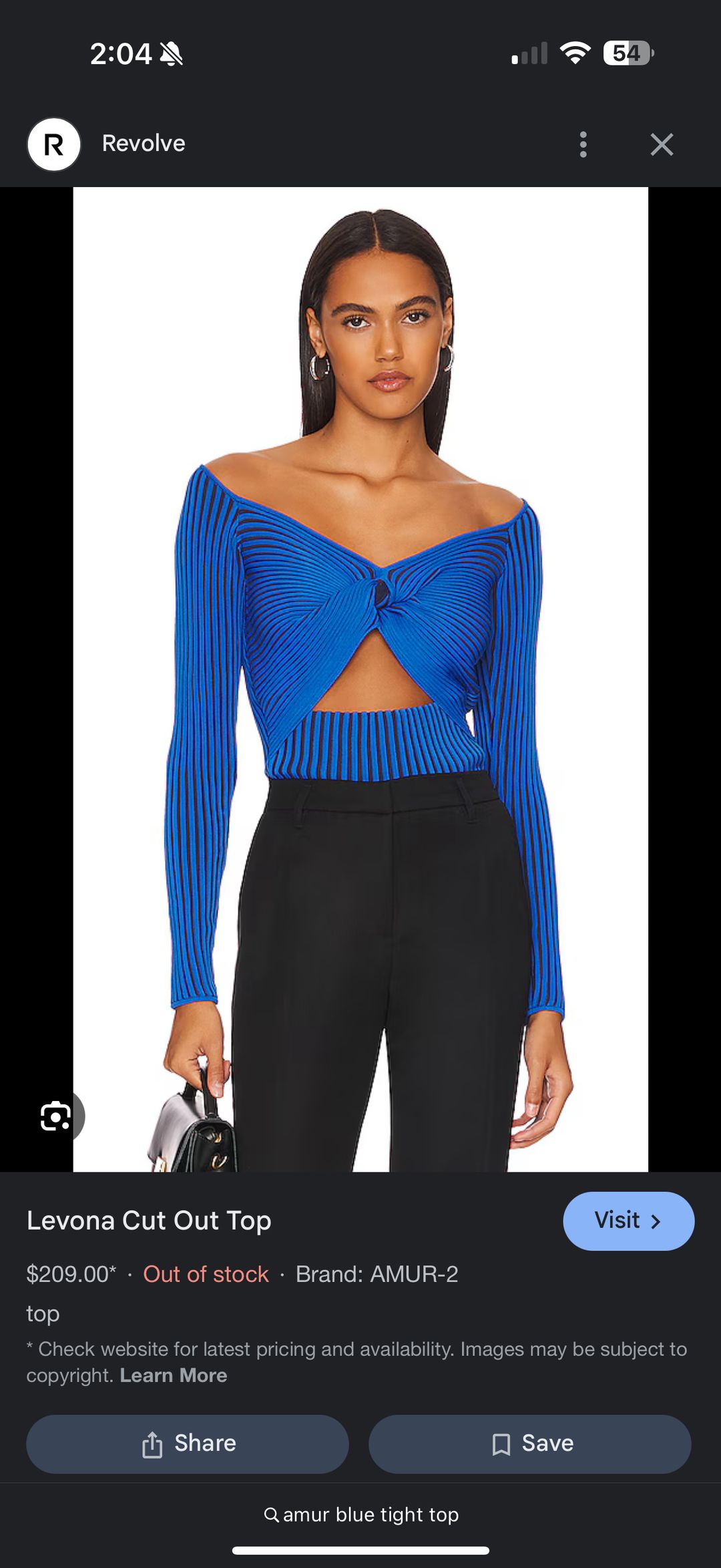 Amur Lenova Cutout Top