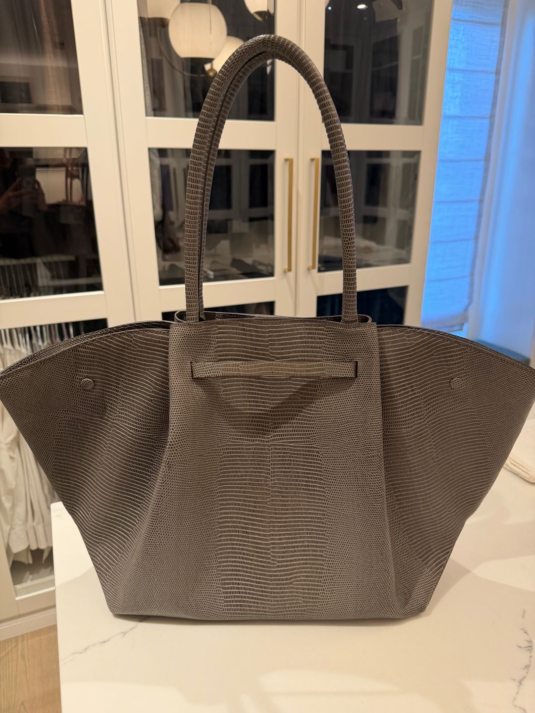 New York Lizard Effect Tote Bag