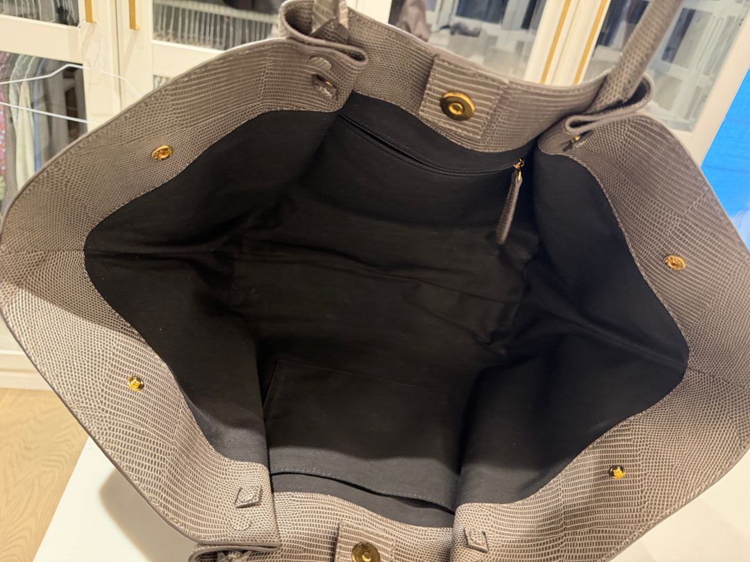 New York Lizard Effect Tote Bag