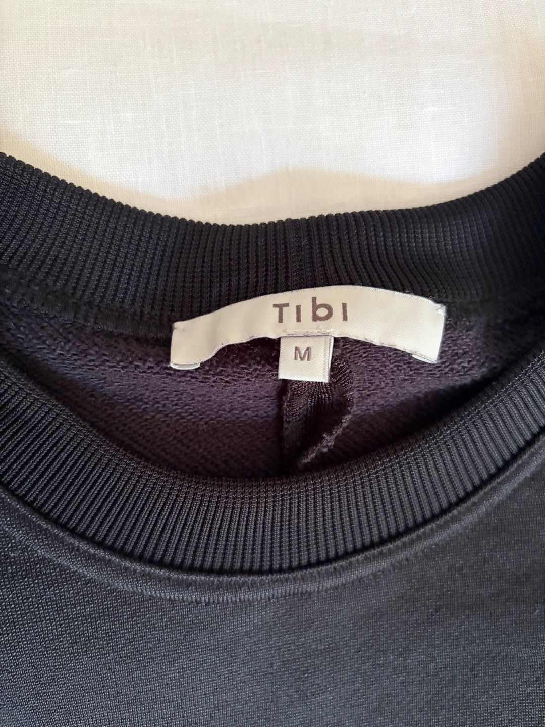 Silk Terry Sculpted Sleeve Slim Sweatshirt