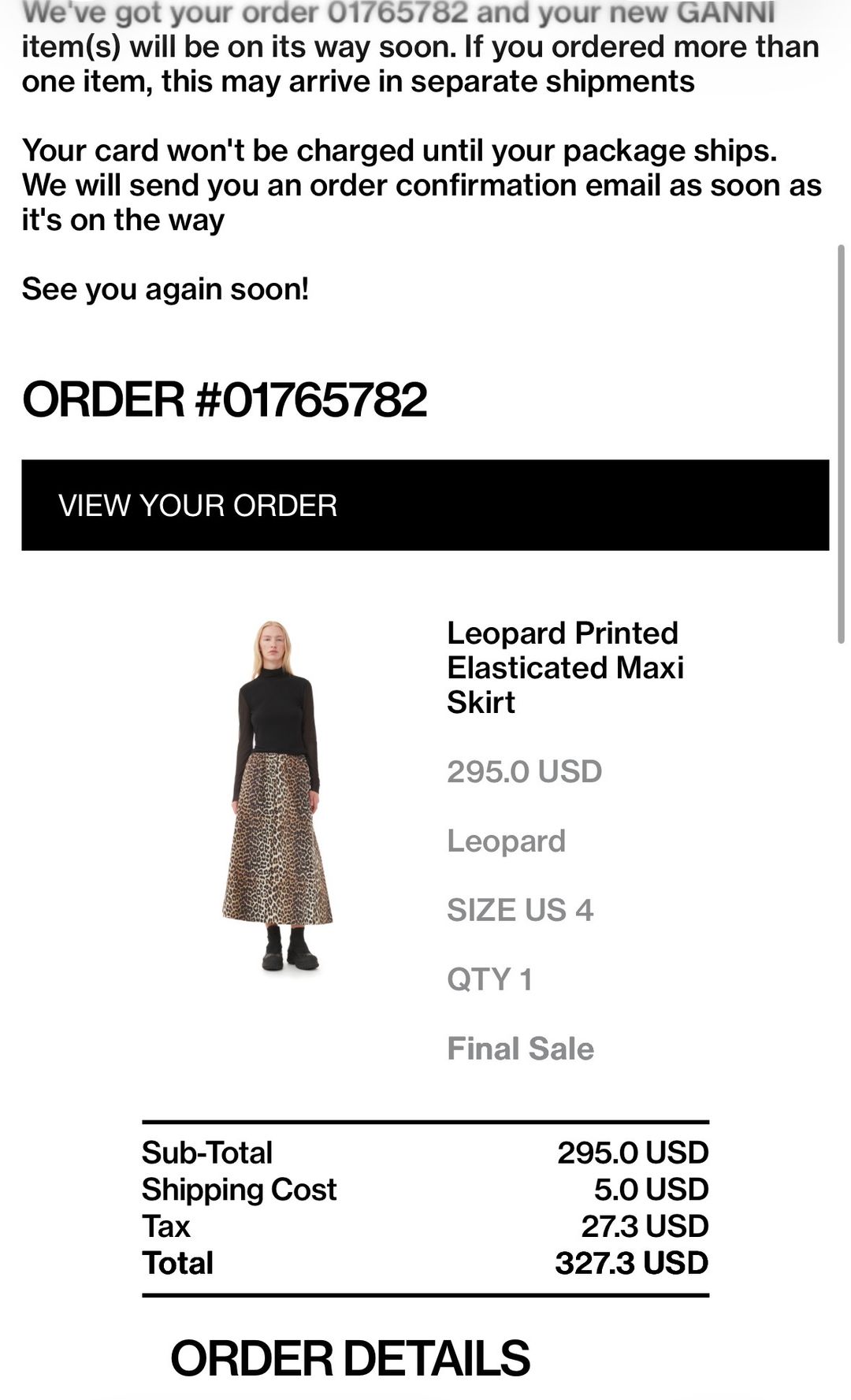 Leopard Printed Elasticated Maxi Skirt