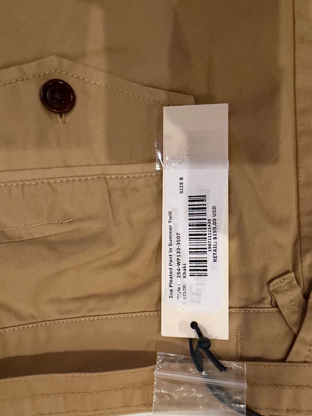 Ina Pleated Pant In Lightweight Twill
