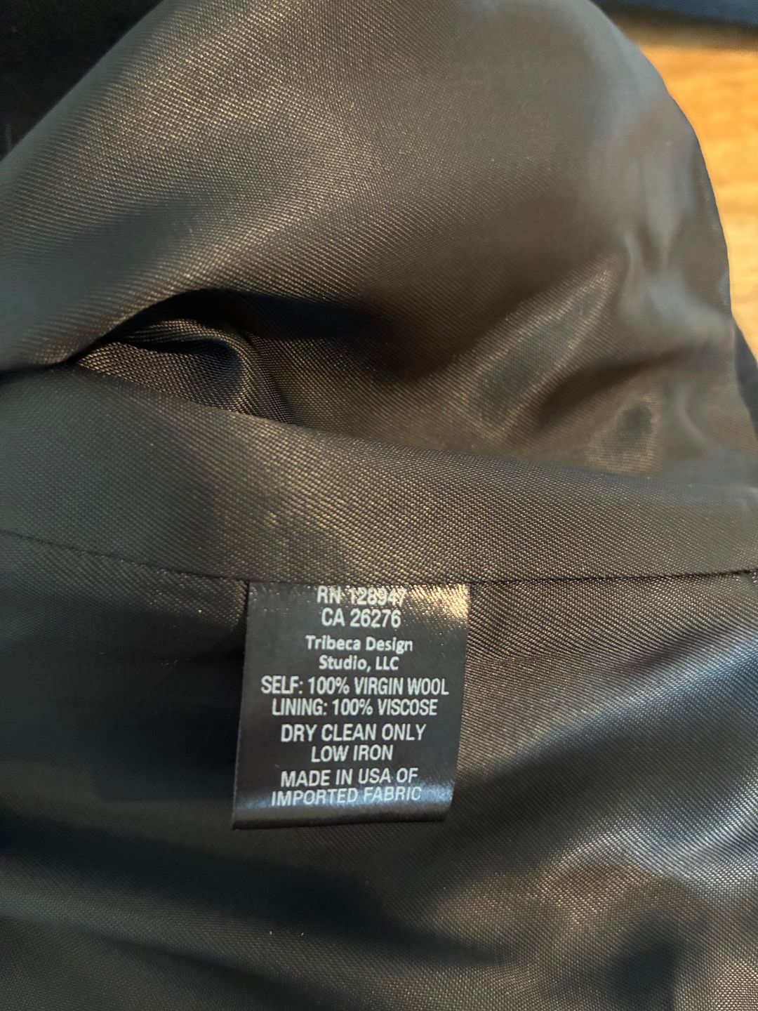 Worn Once Nili Lotan Cash Double-Breasted Wool-Twill Peacoat Black S