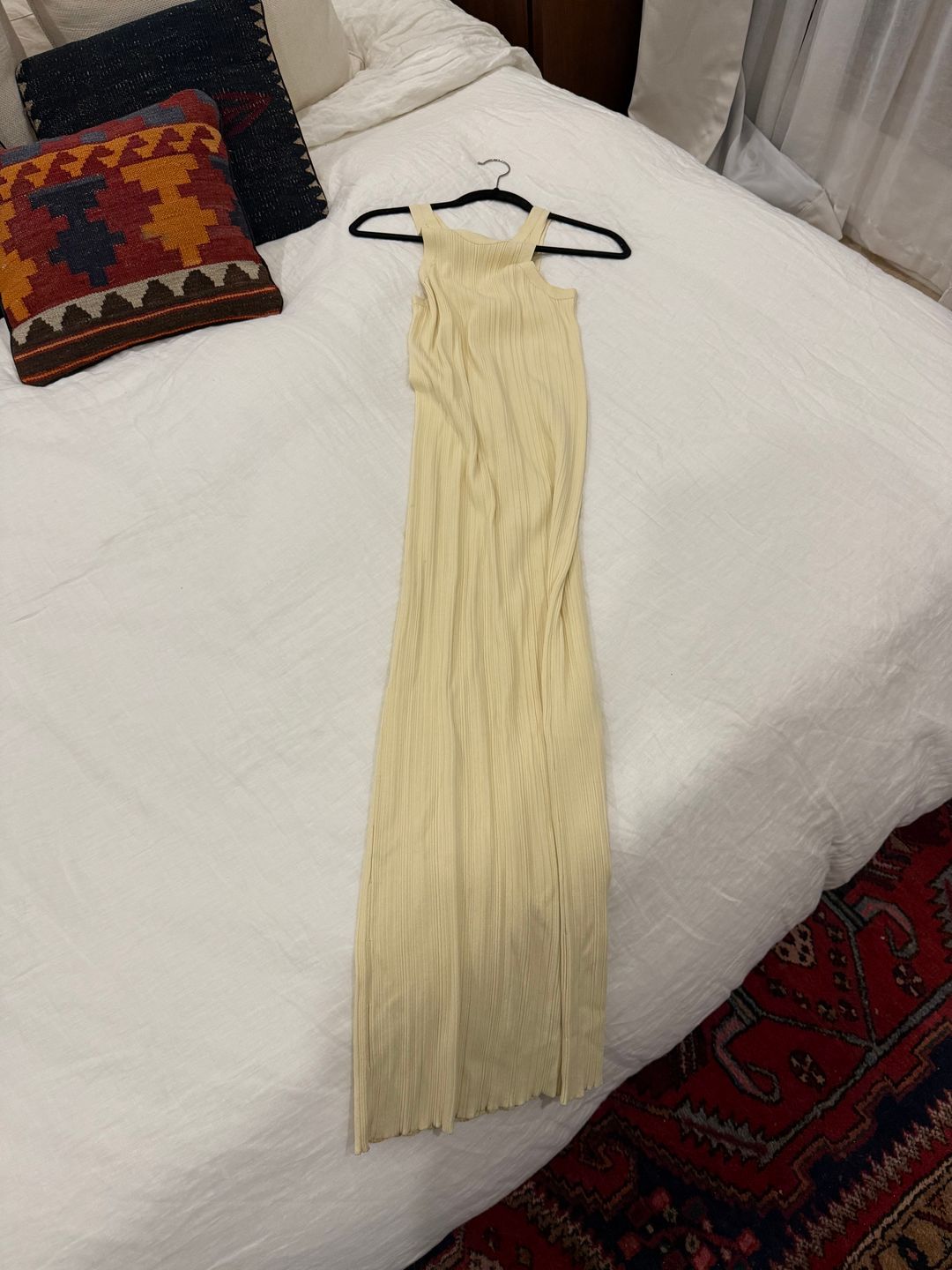 Seamless rib tank dress elderflower